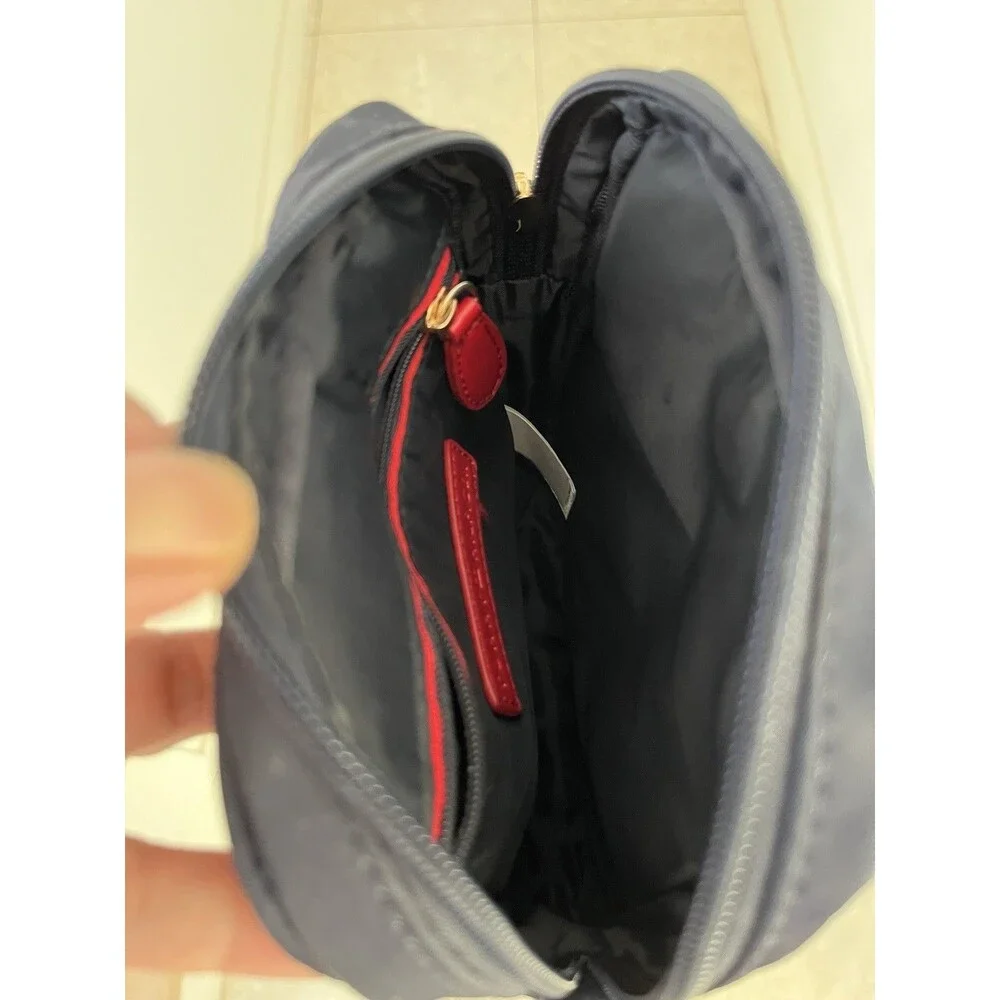 Tommy Hilfiger Womens Mini Crossbody Bag Navy Blue Quilted Travel Essentials